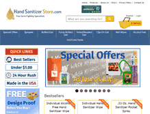 Tablet Screenshot of handsanitizerstore.com